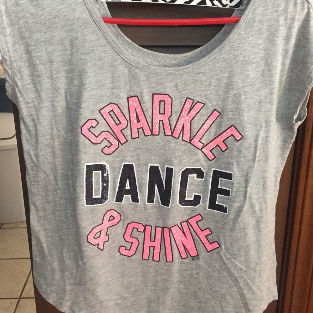Justice dance top size 18